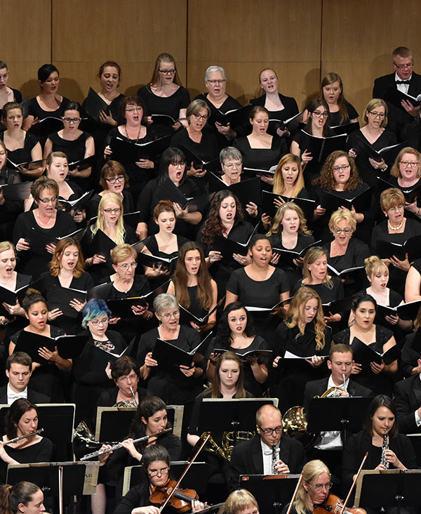 Battle Creek Symphony and Battle Creek Community Chorus performing Beethoven's 9th Symphony