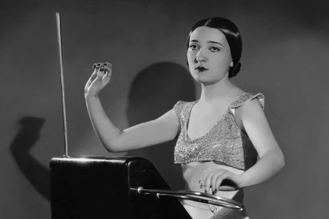Clara Rockmore playing the theremin, publicity shot c. 1930